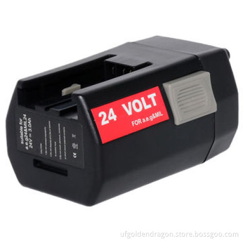 24V 3.0Ah Replacement Power Tool Battery for AEG BXL24, BXS24 with 48-79.2Wh Power